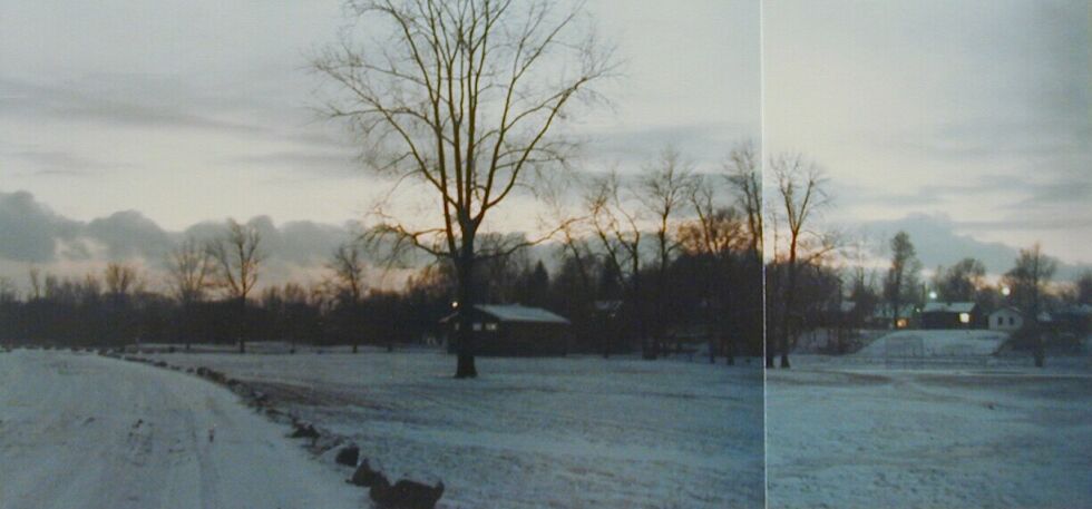 The park in Winter looking from NE corner to the SW corner. 61kb
